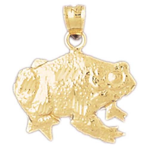14K GOLD NAUTICAL CHARM - FROG #1594