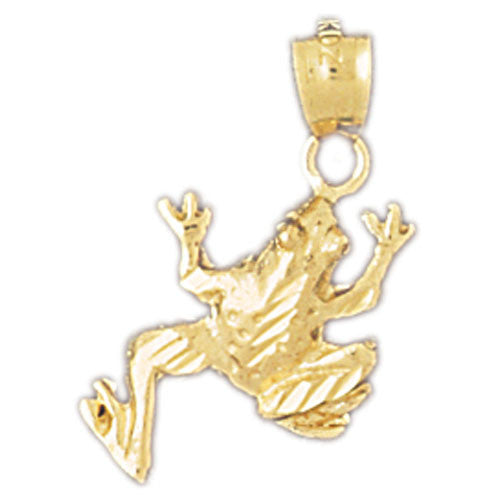 14K GOLD NAUTICAL CHARM - FROG #1596