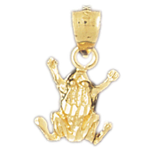 14K GOLD NAUTICAL CHARM - FROG #1597