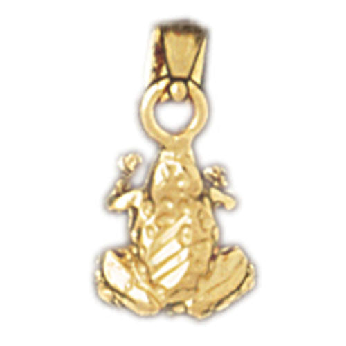 14K GOLD NAUTICAL CHARM - FROG #1598