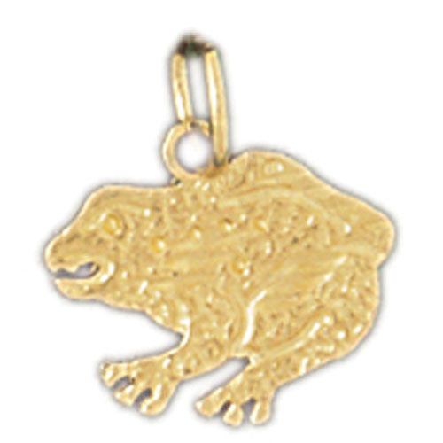 14K GOLD NAUTICAL CHARM - FROG #1599