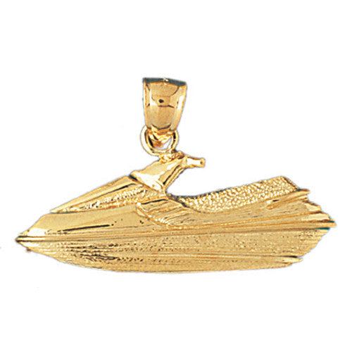 14K GOLD NAUTICAL CHARM - JET SKI #1348