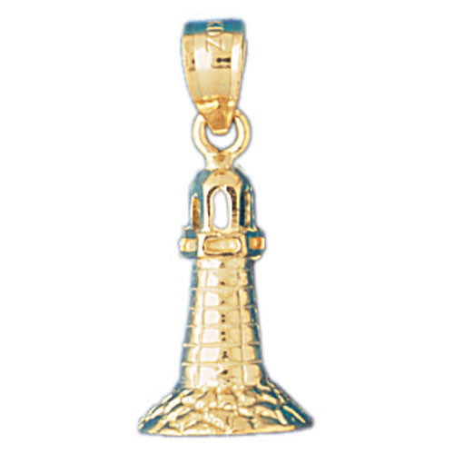 14K GOLD NAUTICAL CHARM - LIGHTHOUSE #1461