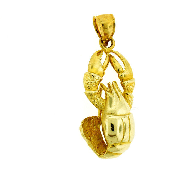 14K GOLD NAUTICAL CHARM - LOBSTER #1040