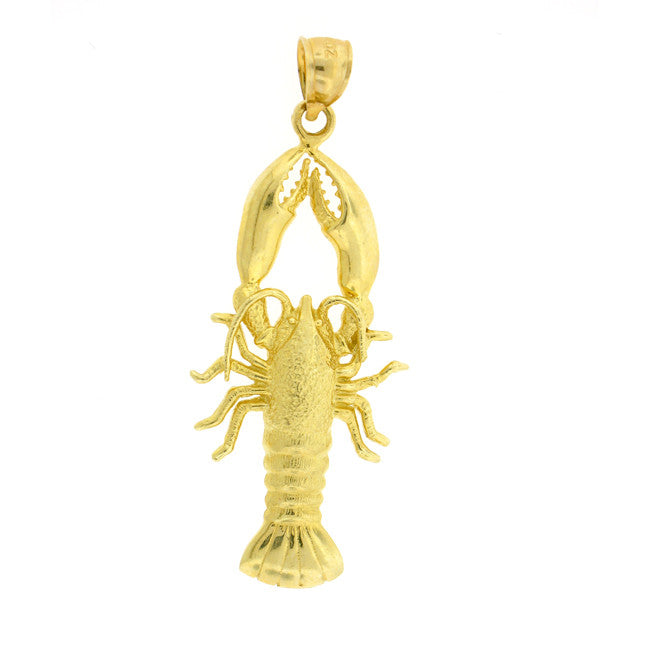 14K GOLD NAUTICAL CHARM - LOBSTER #1043