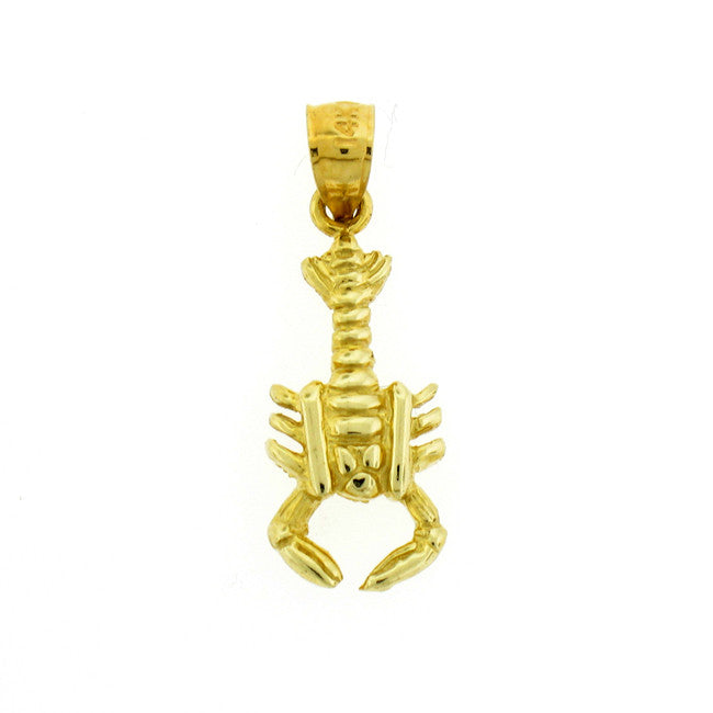 14K GOLD NAUTICAL CHARM - LOBSTER #1044