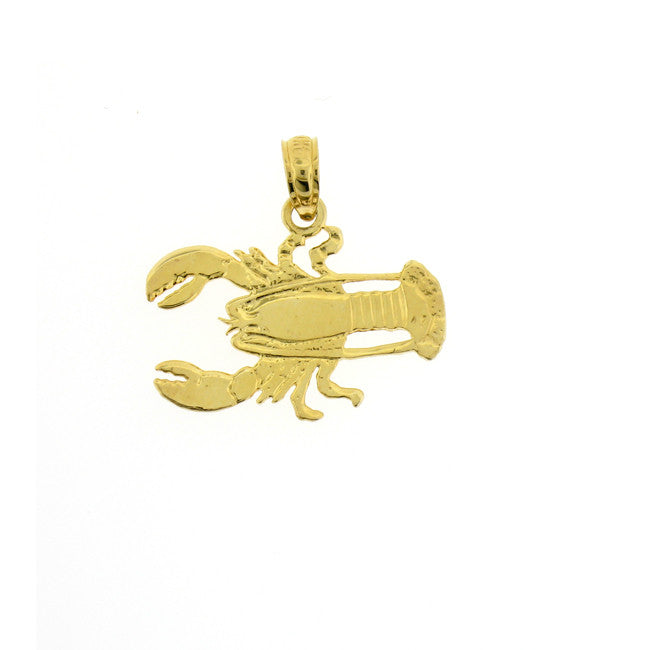 14K GOLD NAUTICAL CHARM - LOBSTER #1046