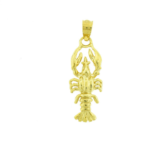 14K GOLD NAUTICAL CHARM - LOBSTER #1047