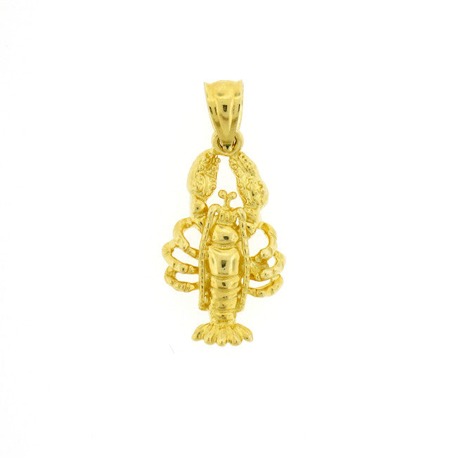 14K GOLD NAUTICAL CHARM - LOBSTER #1048
