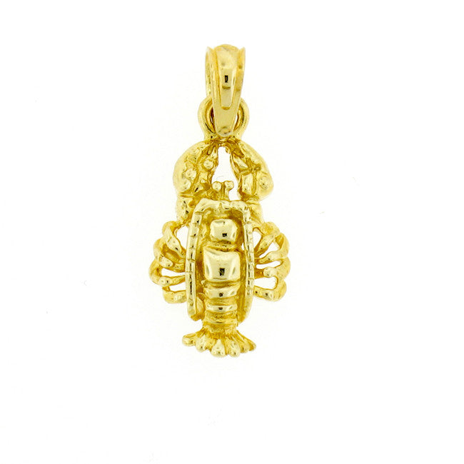 14K GOLD NAUTICAL CHARM - LOBSTER #1049