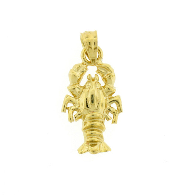 14K GOLD NAUTICAL CHARM - LOBSTER #1050