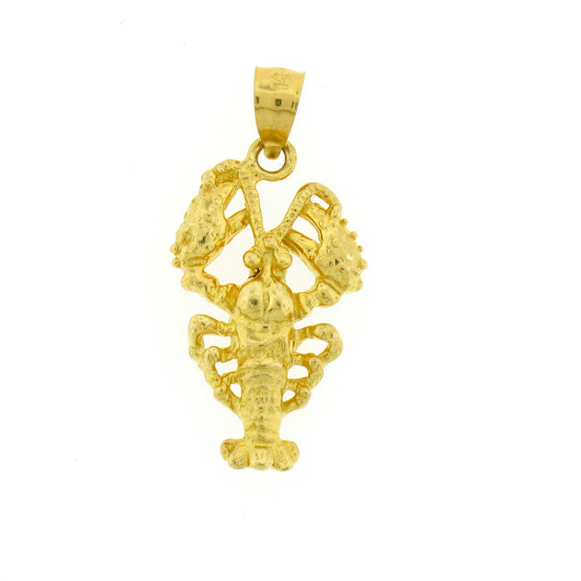 14K GOLD NAUTICAL CHARM - LOBSTER #1051