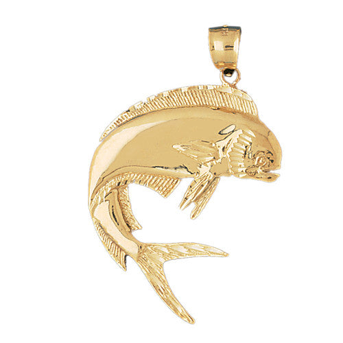 14K GOLD NAUTICAL CHARM - MAHI MAHI #560