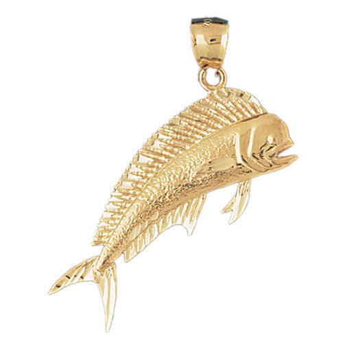 14K GOLD NAUTICAL CHARM - MAHI MAHI #562