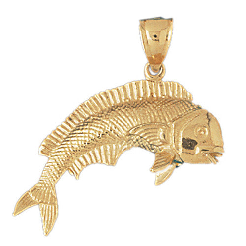 14K GOLD NAUTICAL CHARM - MAHI MAHI #563