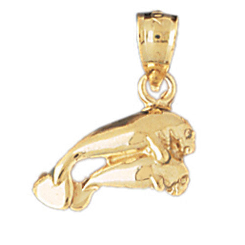 14K GOLD NAUTICAL CHARM - MANATEE #879
