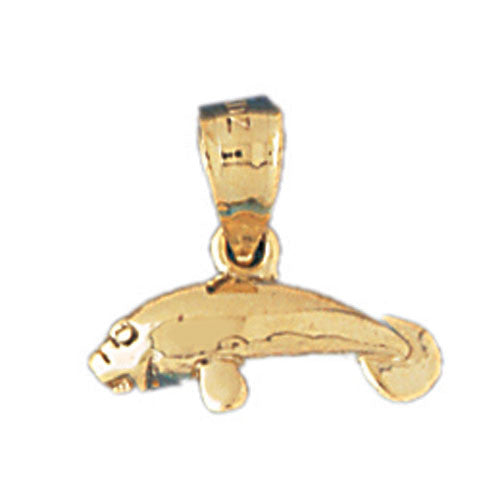 14K GOLD NAUTICAL CHARM - MANATEE #884