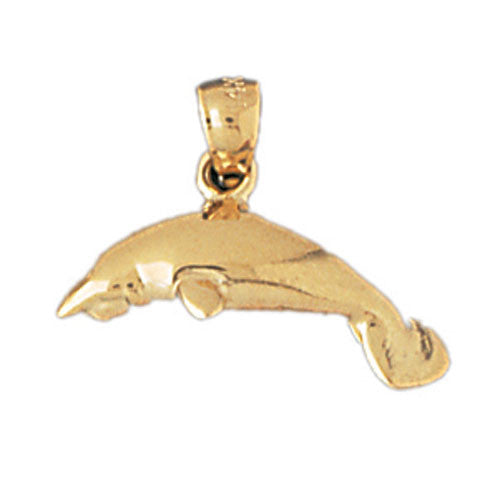 14K GOLD NAUTICAL CHARM - MANATEE #885