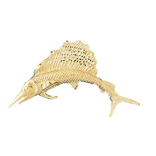 14K GOLD NAUTICAL CHARM - MARLIN #531