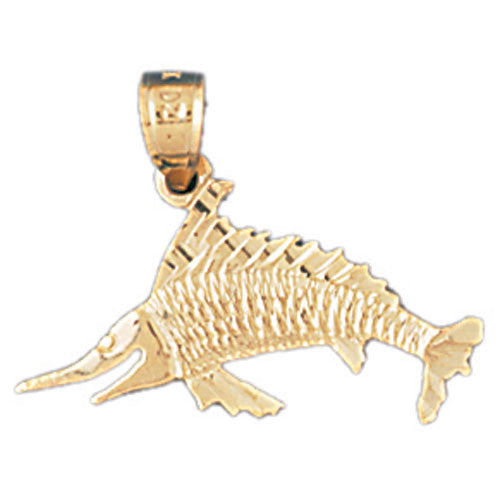 14K GOLD NAUTICAL CHARM - MARLIN #544