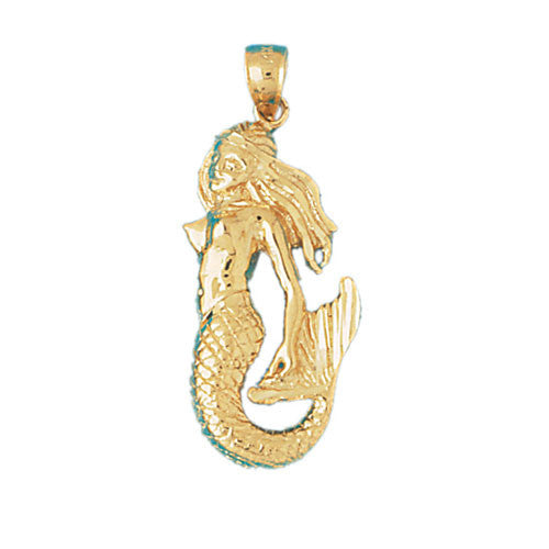 14K GOLD NAUTICAL CHARM - MERMAID #1359