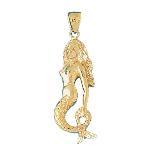 14K GOLD NAUTICAL CHARM - MERMAID #1360