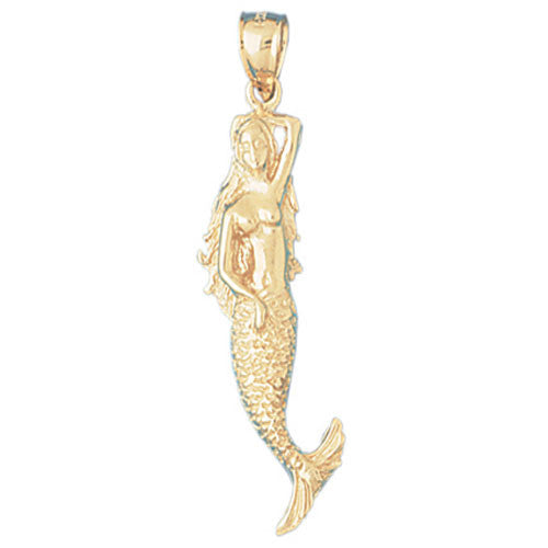 14K GOLD NAUTICAL CHARM - MERMAID #1363