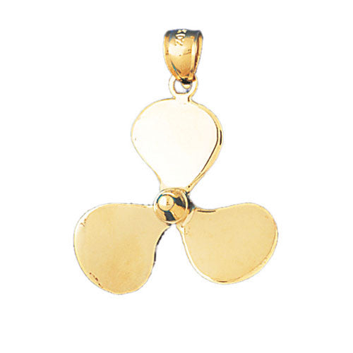 14K GOLD NAUTICAL CHARM - PROPELLER #1212