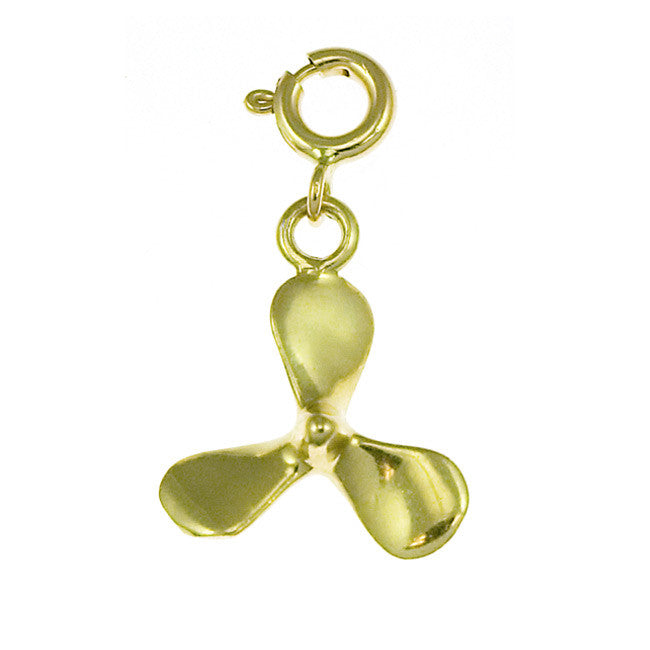 14K GOLD NAUTICAL CHARM - PROPELLER #1215