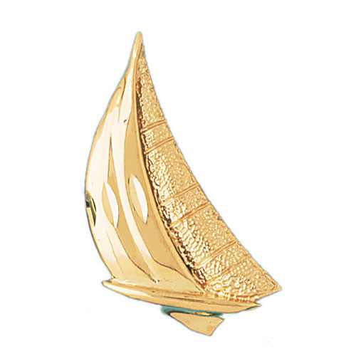 14K GOLD NAUTICAL CHARM - SAILBOAT #1224