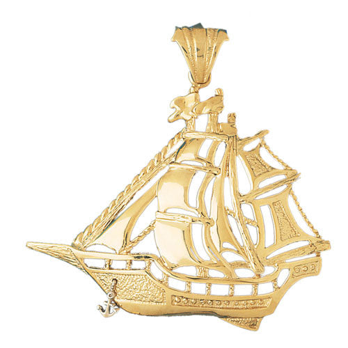 14K GOLD NAUTICAL CHARM - SAILBOAT #1265