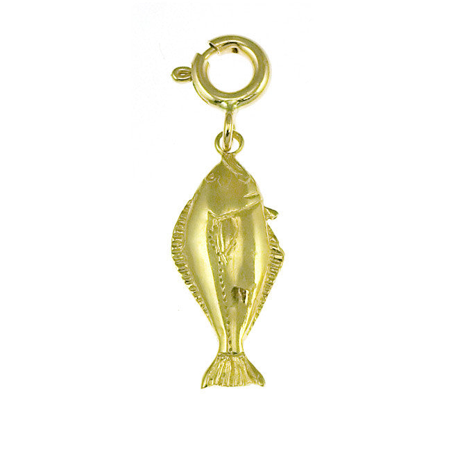 14K GOLD NAUTICAL CHARM - SALMON #591
