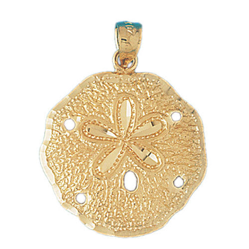 14K GOLD NAUTICAL CHARM - SAND DOLLAR #131