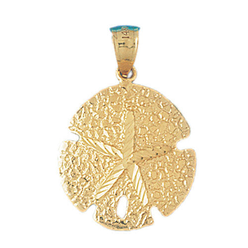 14K GOLD NAUTICAL CHARM - SAND DOLLAR #136