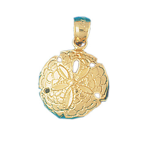 14K GOLD NAUTICAL CHARM - SAND DOLLAR #141