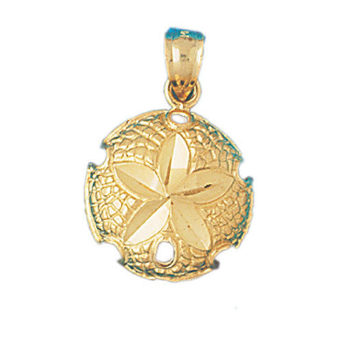 14K GOLD NAUTICAL CHARM - SAND DOLLAR #142