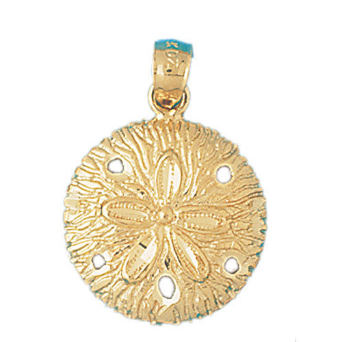 14K GOLD NAUTICAL CHARM - SAND DOLLAR #143