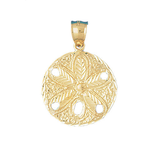 14K GOLD NAUTICAL CHARM - SAND DOLLAR #147