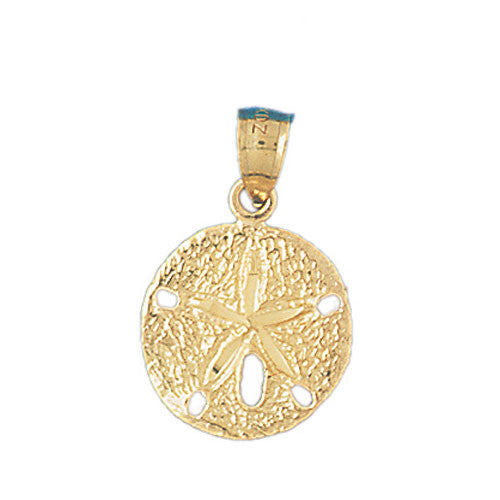 14K GOLD NAUTICAL CHARM - SAND DOLLAR #149