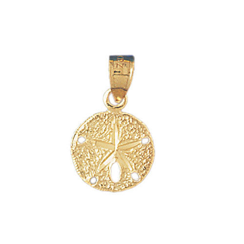 14K GOLD NAUTICAL CHARM - SAND DOLLAR #152