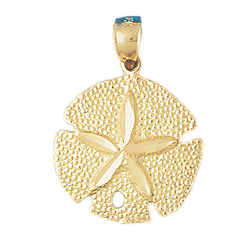 14K GOLD NAUTICAL CHARM - SAND DOLLAR #154