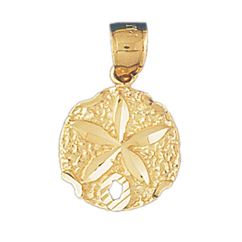 14K GOLD NAUTICAL CHARM - SAND DOLLAR #157