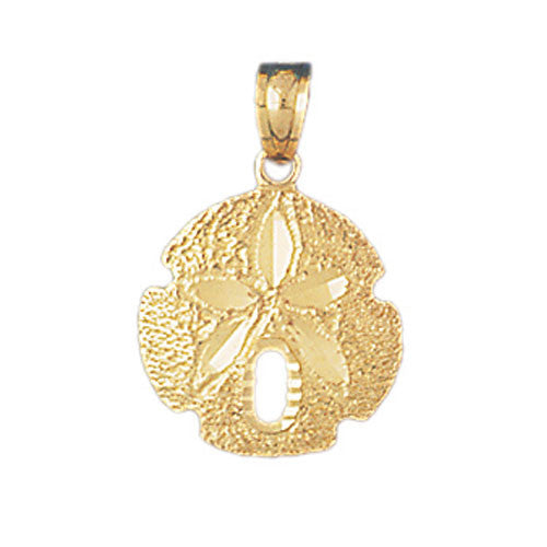 14K GOLD NAUTICAL CHARM - SAND DOLLAR #158