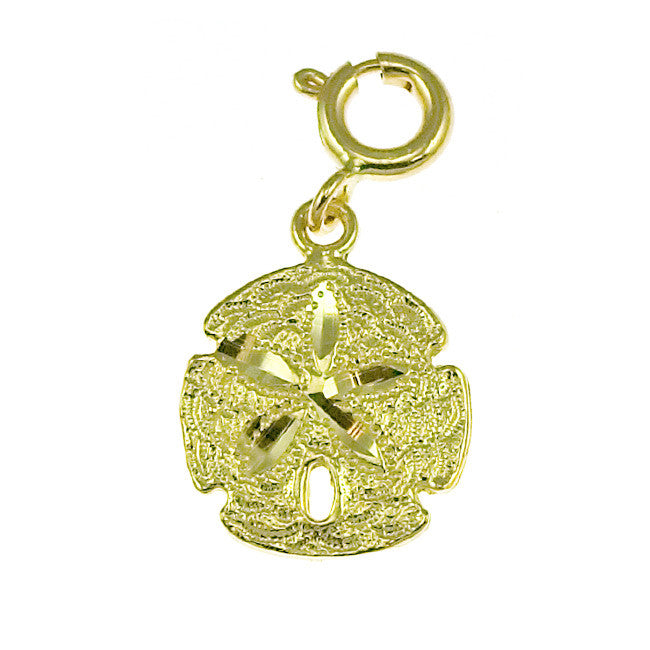 14K GOLD NAUTICAL CHARM - SAND DOLLAR #159