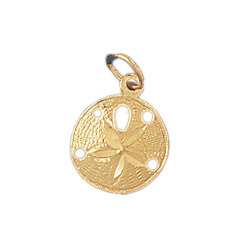 14K GOLD NAUTICAL CHARM - SAND DOLLAR #161