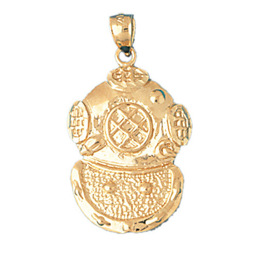 14K GOLD NAUTICAL CHARM - SCUBA #1384
