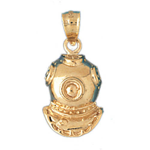 14K GOLD NAUTICAL CHARM - SCUBA #1386