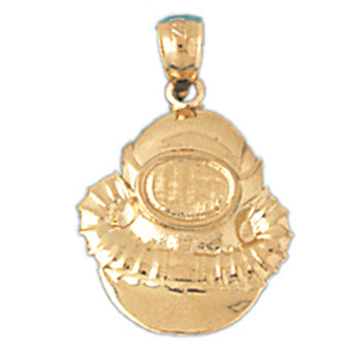 14K GOLD NAUTICAL CHARM - SCUBA #1387