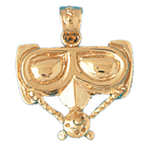 14K GOLD NAUTICAL CHARM - SCUBA #1388