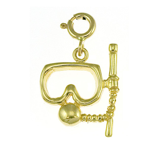14K GOLD NAUTICAL CHARM - SCUBA #1389
